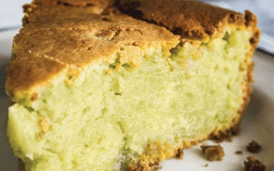 Banana Matcha Butter Mochi Cake