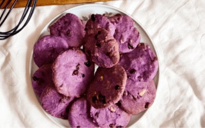 Gluten-Free Vegan Ube Cookies